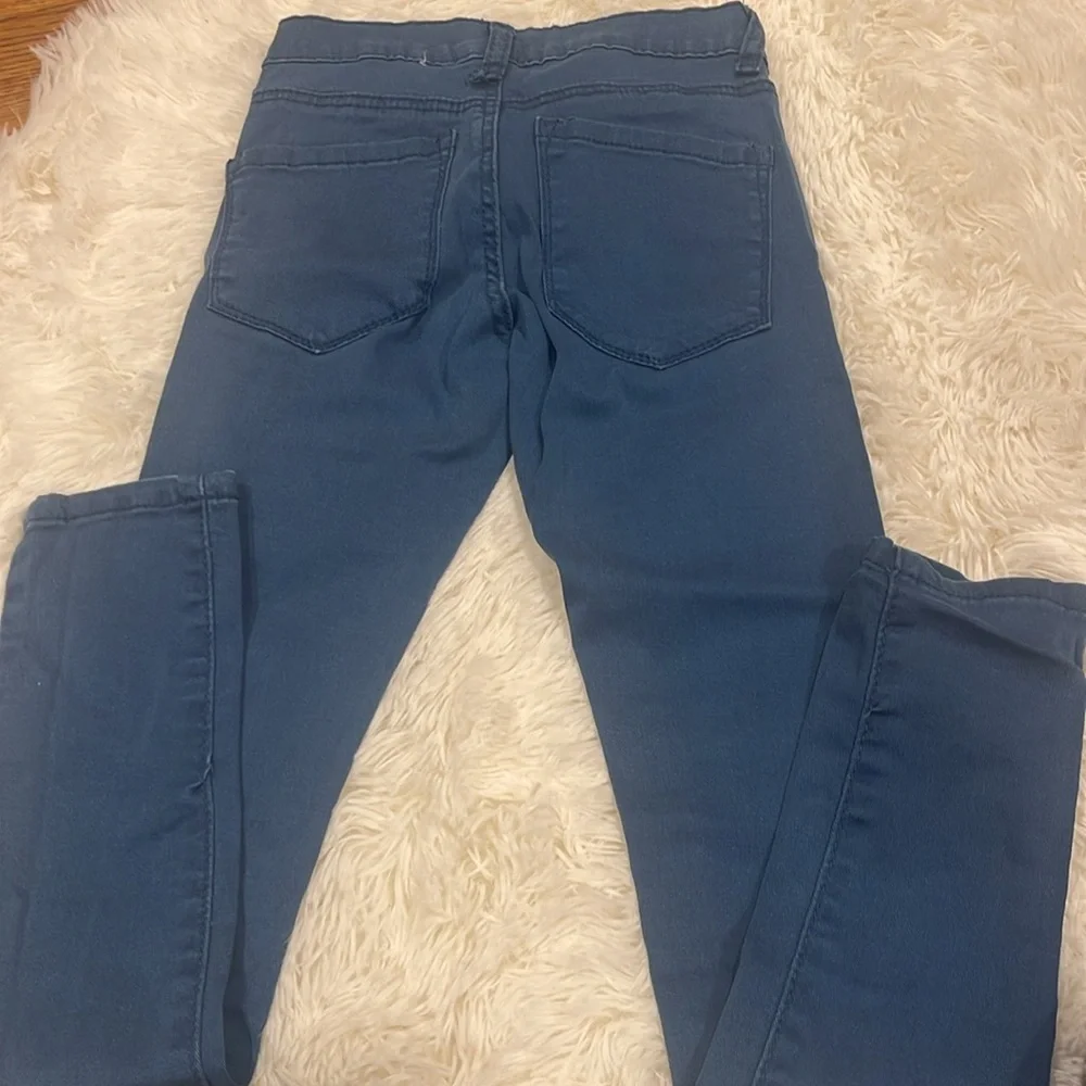 Butter colored stretch jeggings‎